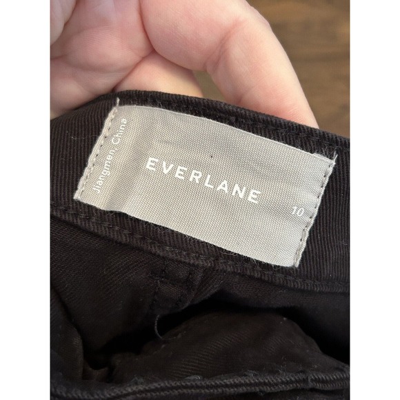 Everlane Womens Size 10 High Rise Utility Barrel Pants Black Minimalist NWT - Picture 5 of 8